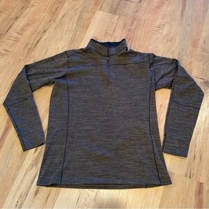 Kuhl Men's Alloy 1/4 Zip Long Sleeve Soft Knit Shirt Lg Stretch Breathable